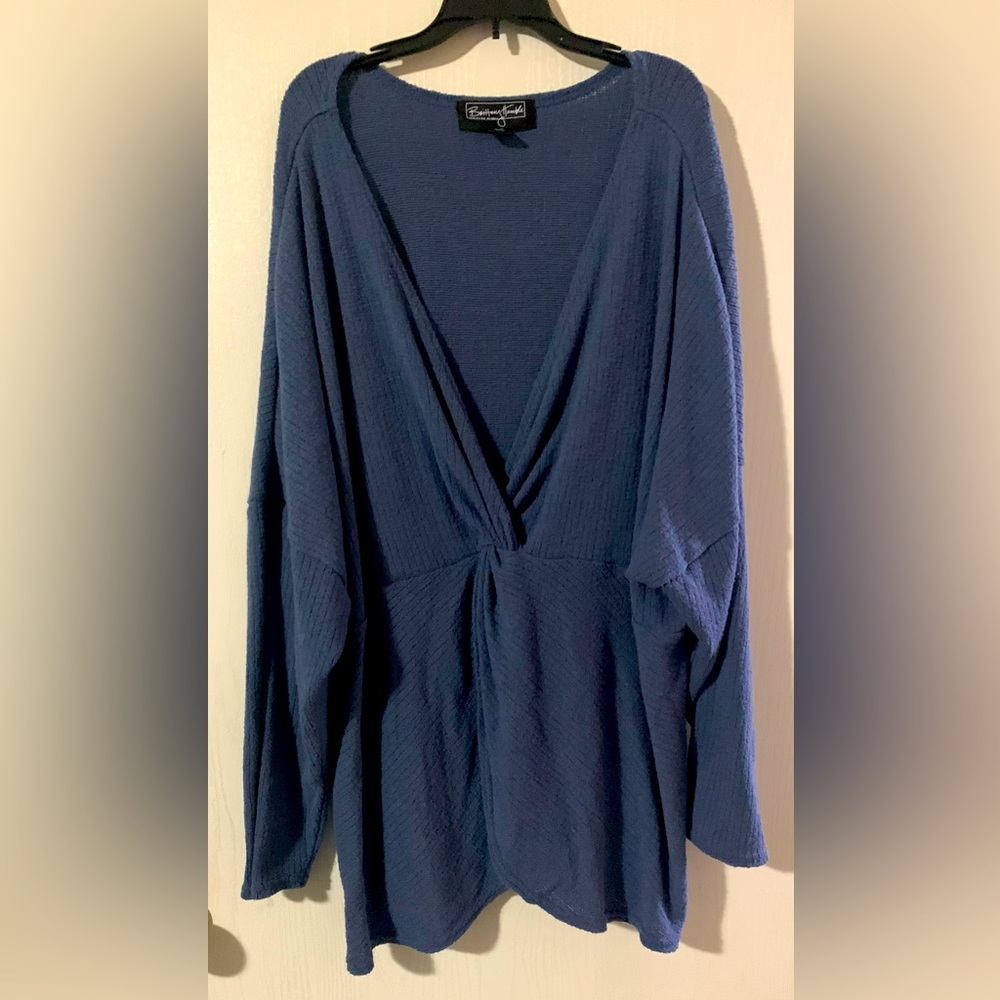 Plus Size Brittany Humble Twister Front Sweater